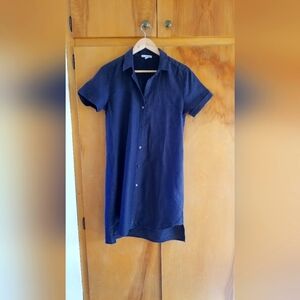 James Perse linen shirt dress